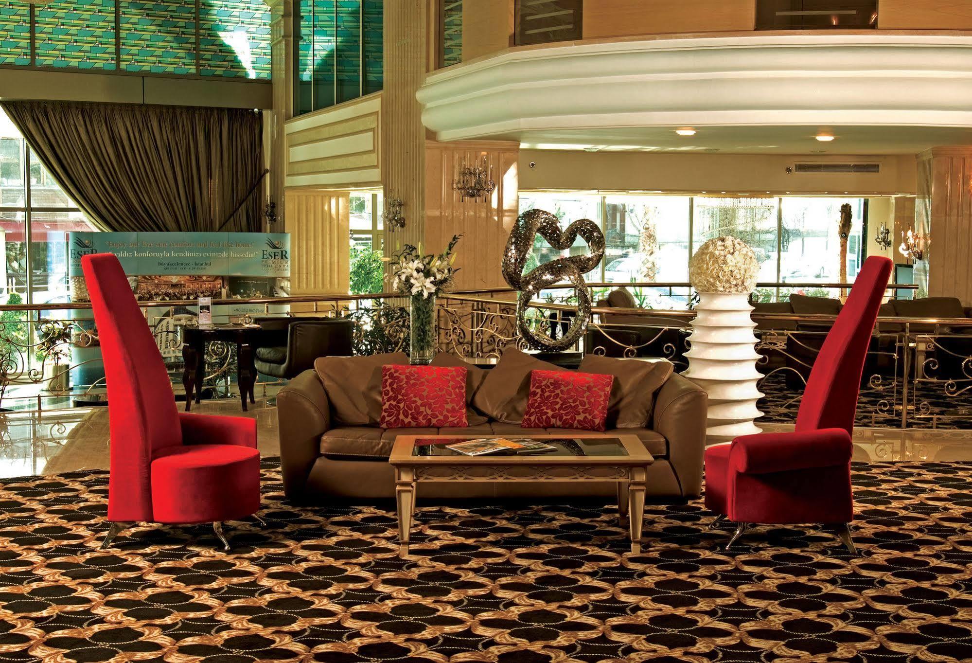 Eser Premium Hotel & Spa Büyükçekmece Exterior foto The lobby of the hotel
